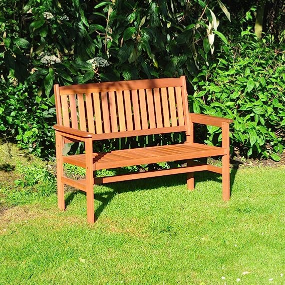 Kingfisher FSWBENCH 2 seater hardwood garden patio bench