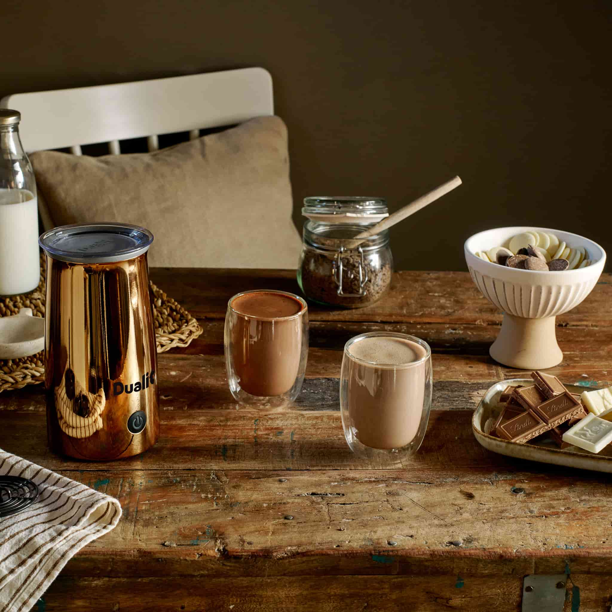 Dualit Copper Cocoatiser Milk Frother & Hot Chocolate Maker