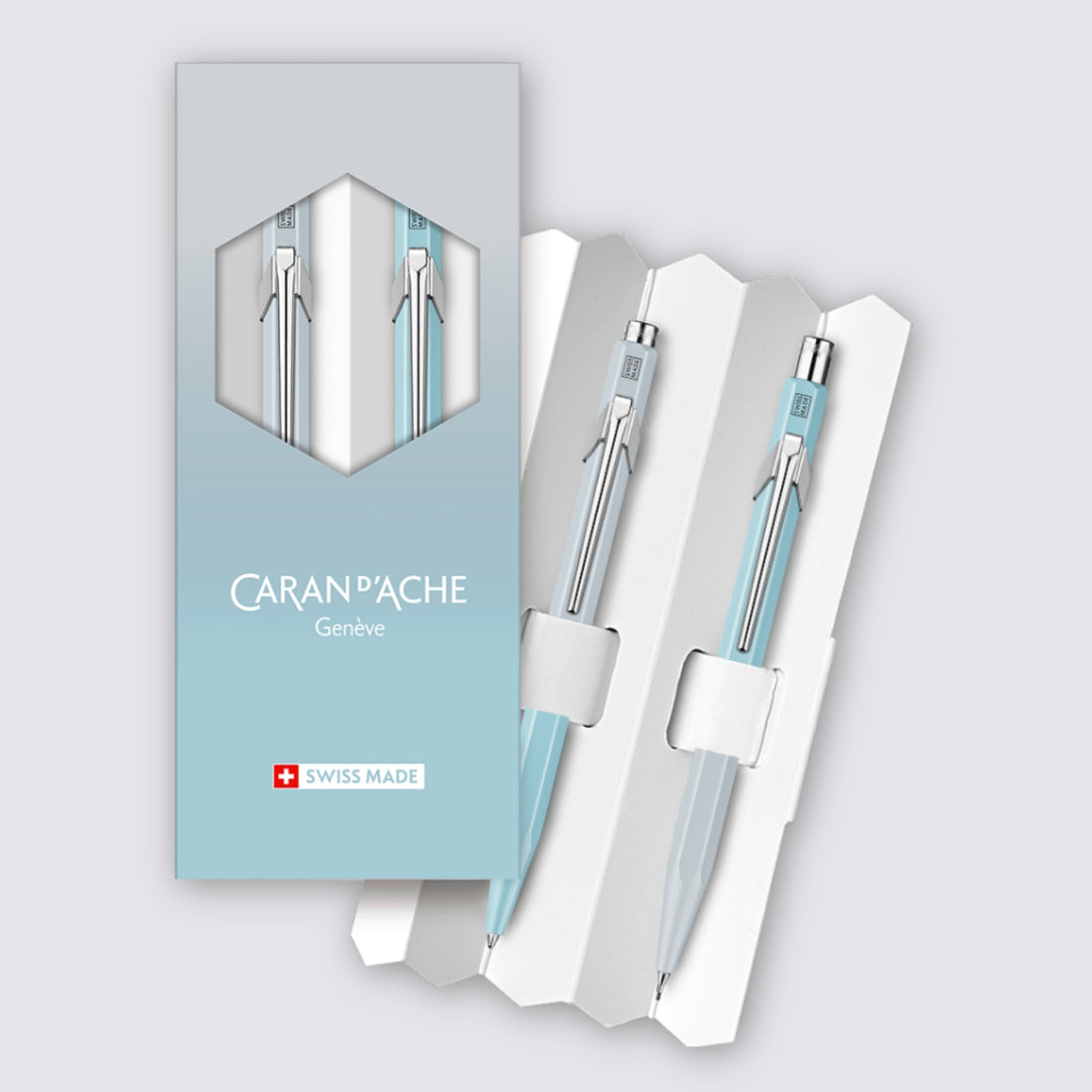 849 Ballpoint Pen & 844 Mechanical Pencil Set – Blue Lagoon