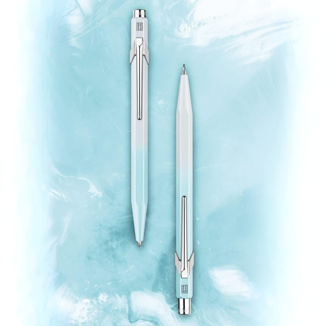 849 Ballpoint Pen & 844 Mechanical Pencil Set – Blue Lagoon