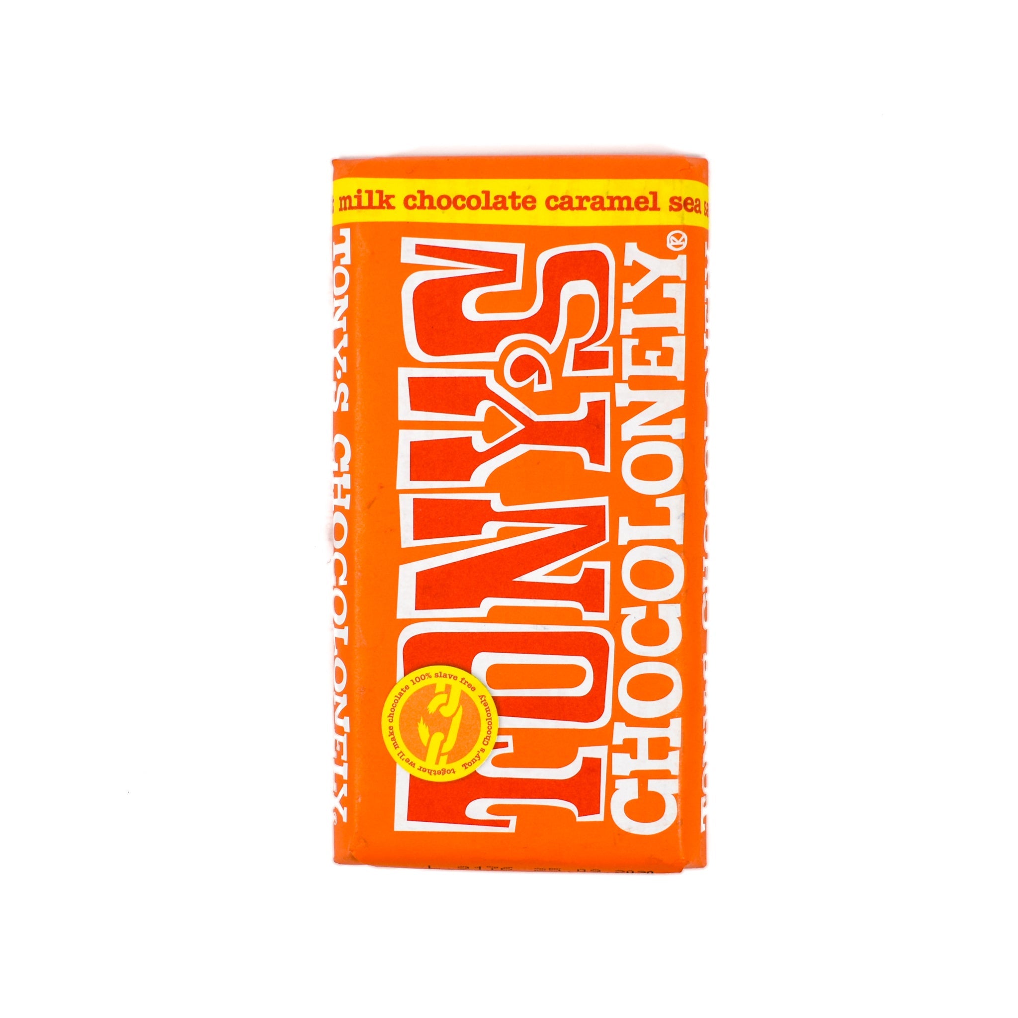 Tony's Chocolonely Milk Chocolate Caramel & Sea Salt, 180g