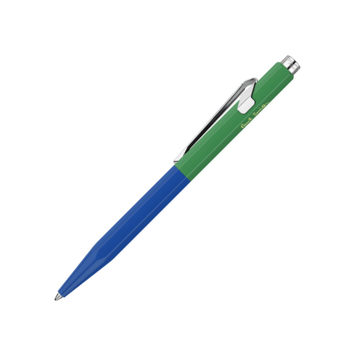 Caran D'Ache x Paul Smith Cobalt Blue and Emerald Green 849 Ballpoint Pen Limited Edition