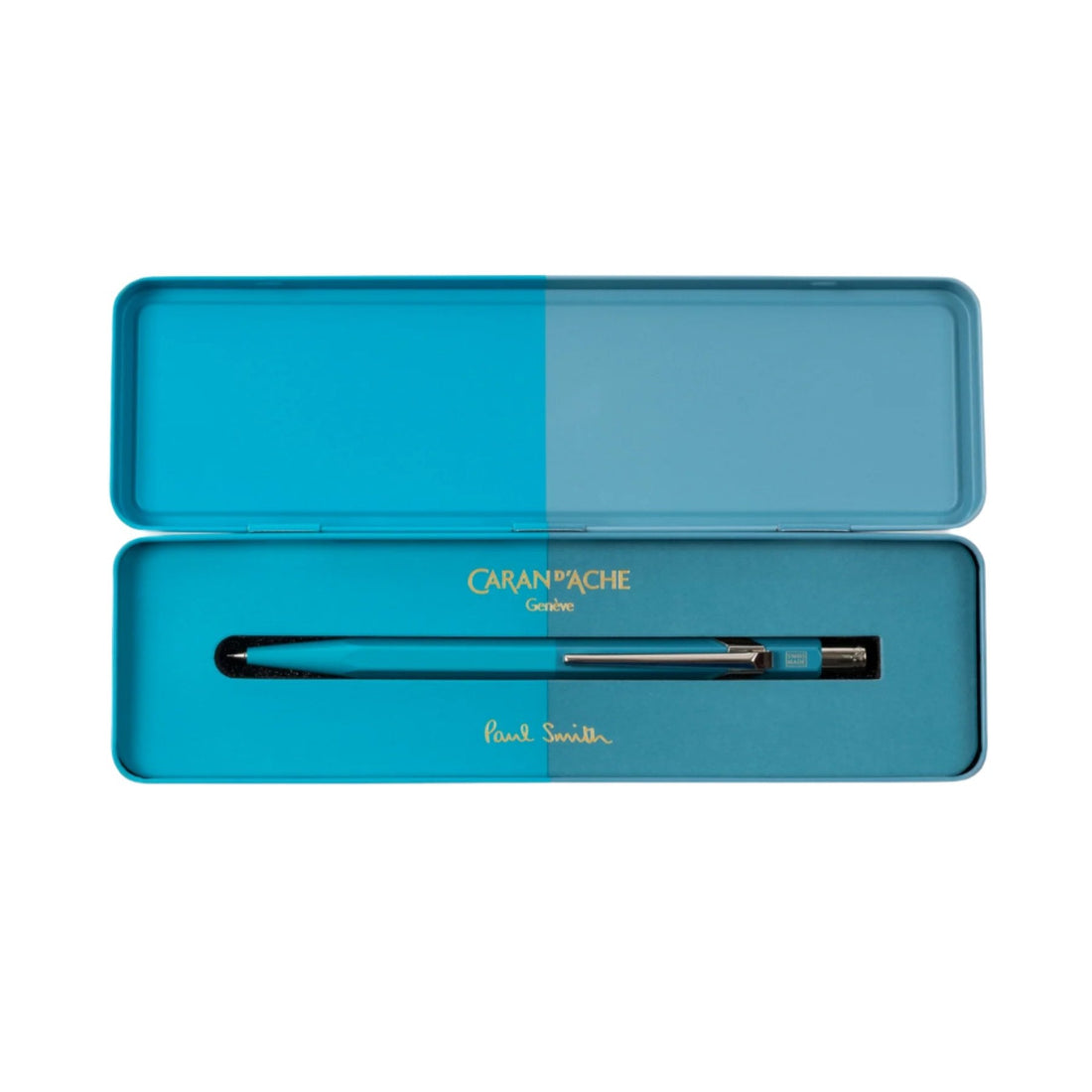Paul Smith 844 Mechanical Pencil - Cyan Blue/Steel Blue