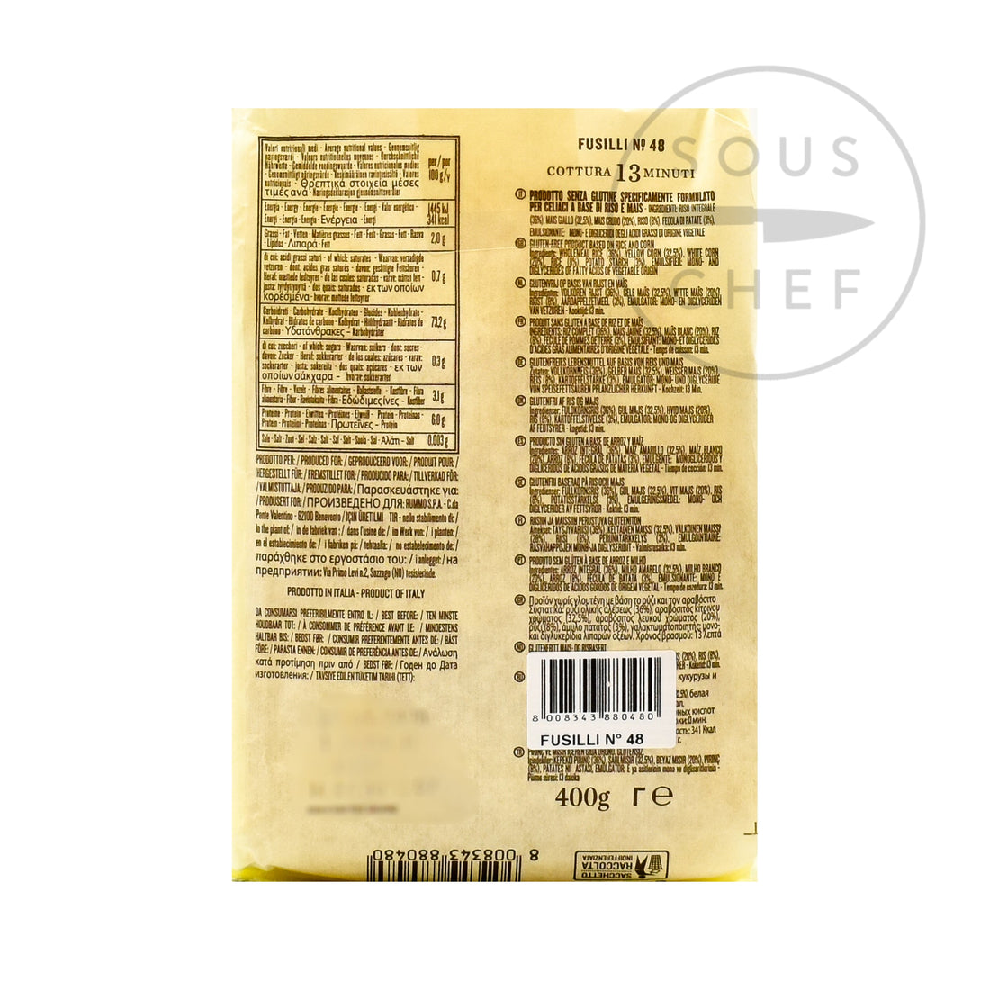 Rummo Gluten Free Fusilli, 400g