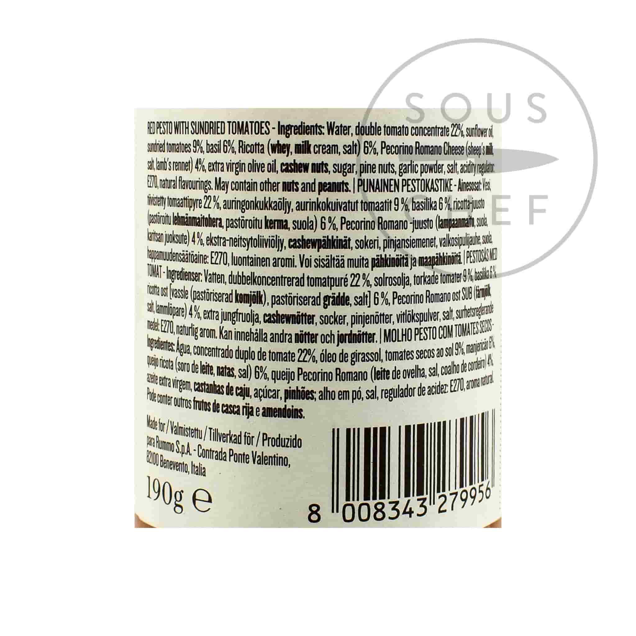 Rummo Red Pesto, 190g