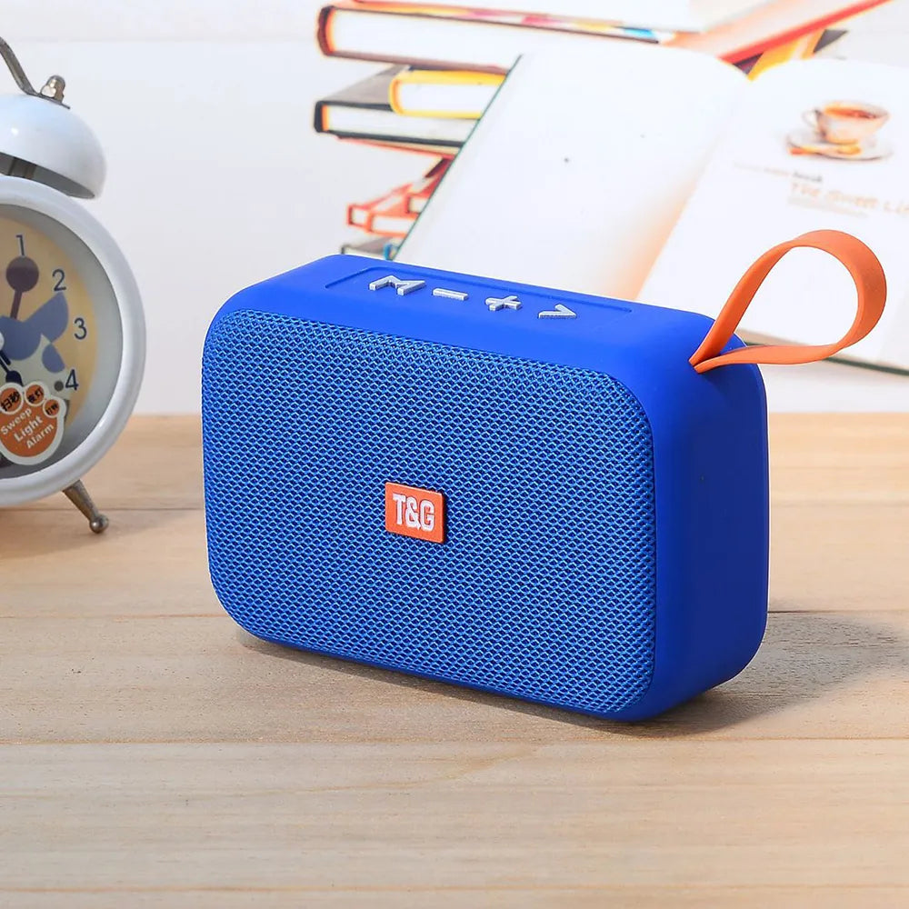 Mini T&G Portable Bluetooth Speakers - Available in Multiple Colours - Portable Mini Bluetooth-compatible Speaker Wireless Soundbar Outdoor HIFI Subwoofer Support TF Card FM Radio Aux