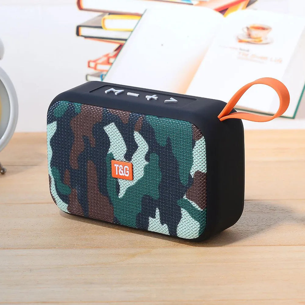 Mini T&G Portable Bluetooth Speakers - Available in Multiple Colours - Portable Mini Bluetooth-compatible Speaker Wireless Soundbar Outdoor HIFI Subwoofer Support TF Card FM Radio Aux