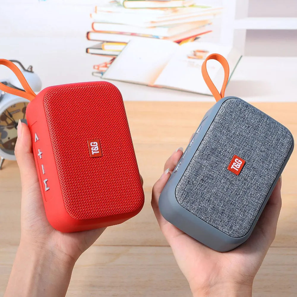 Mini T&G Portable Bluetooth Speakers - Available in Multiple Colours - Portable Mini Bluetooth-compatible Speaker Wireless Soundbar Outdoor HIFI Subwoofer Support TF Card FM Radio Aux