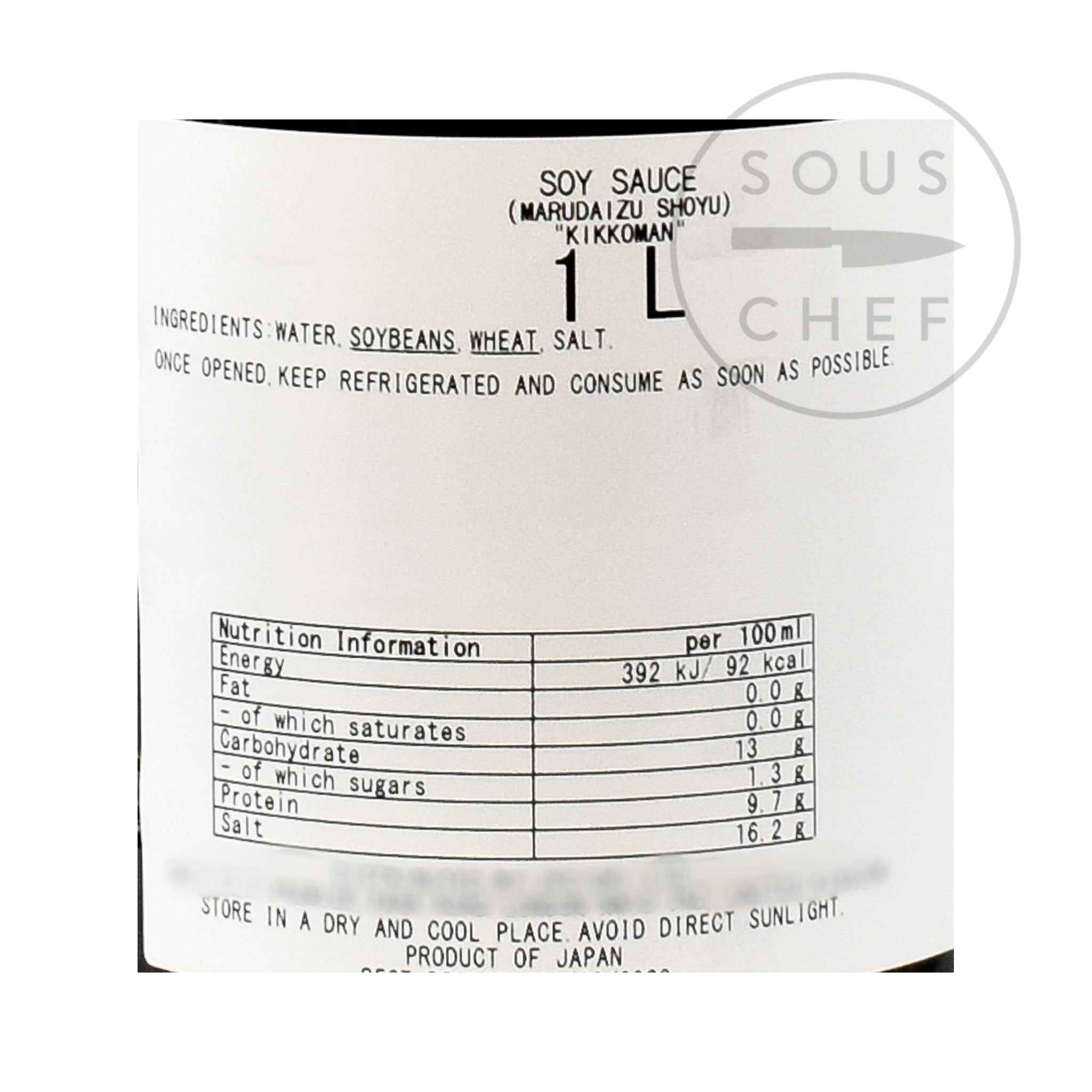 Kikkoman Traditionally Brewed Marudaizu Shoyu Soy Sauce 1l