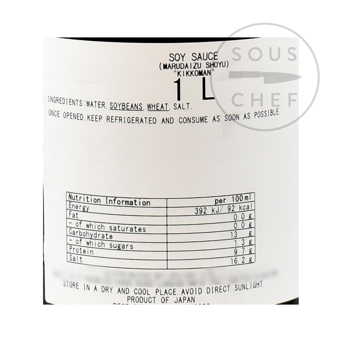 Kikkoman Traditionally Brewed Marudaizu Shoyu Soy Sauce 1l