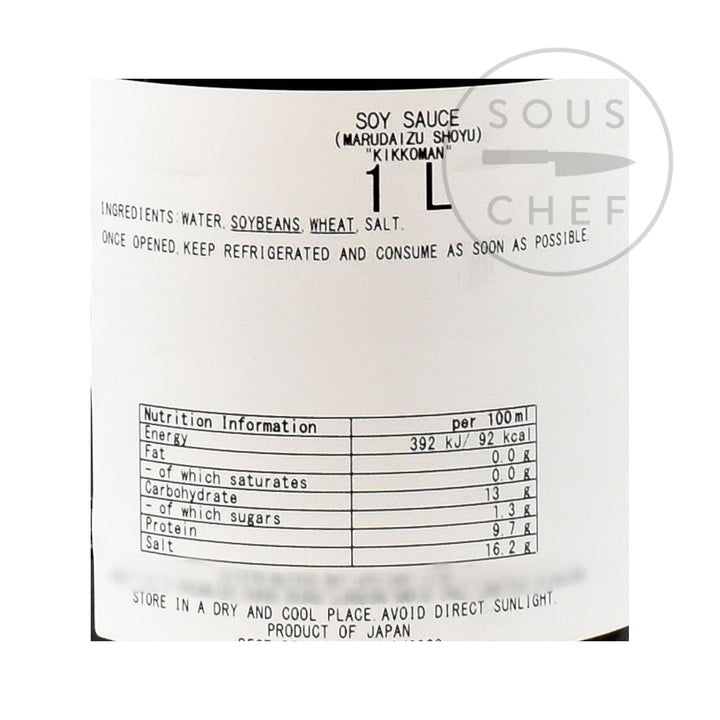 Kikkoman Traditionally Brewed Marudaizu Shoyu Soy Sauce 1l