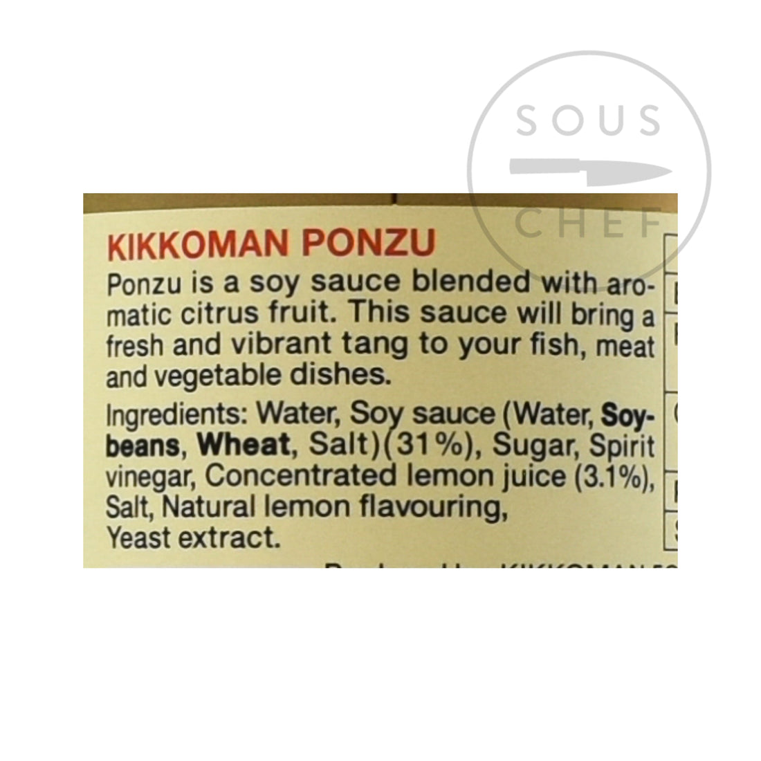 Kikkoman Ponzu Sauce, 1l