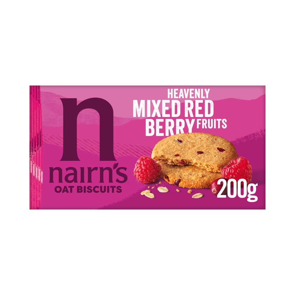Mixed Berries Oat Biscuits wheat free 200g