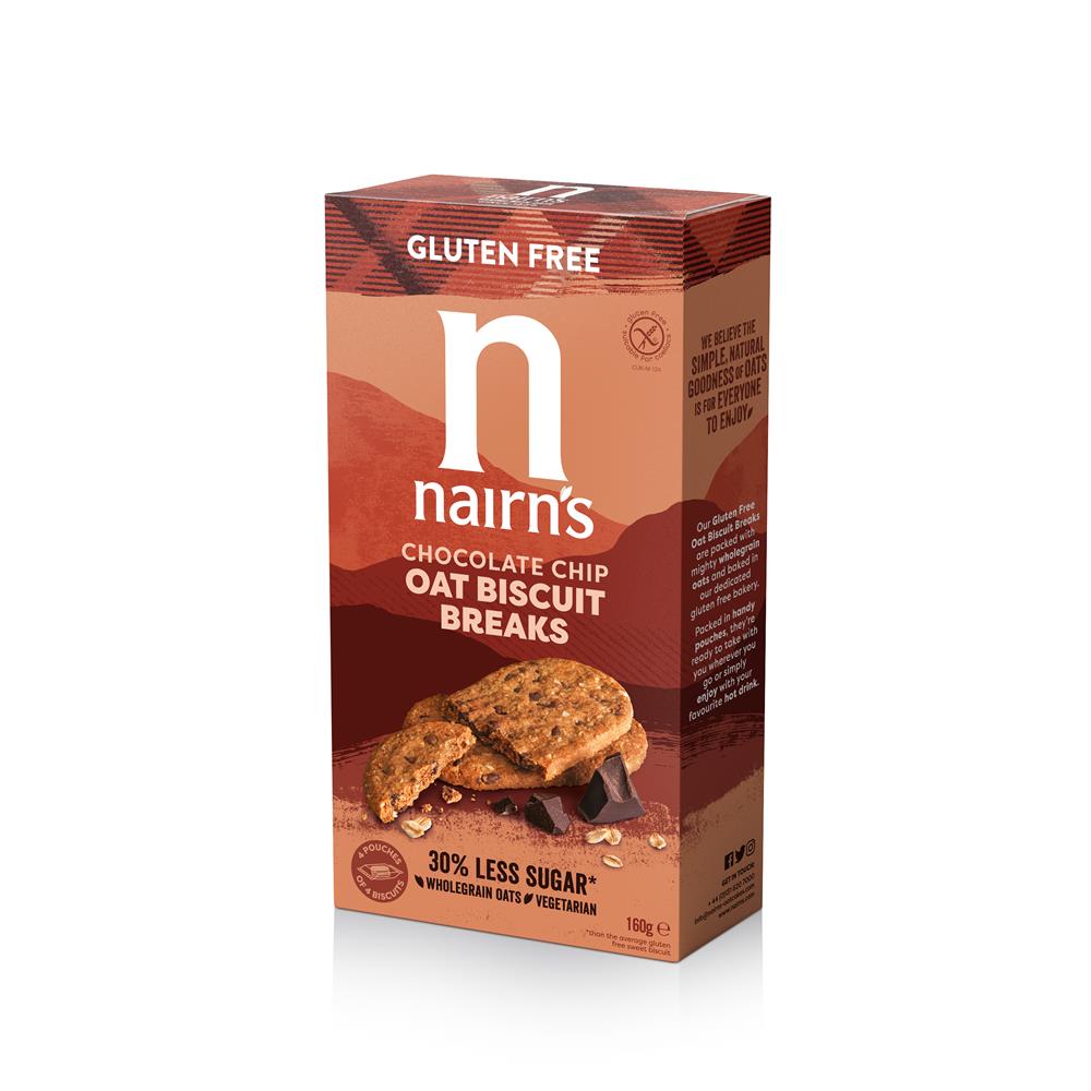 Gluten Free Chocolate Chip Biscuit Breaks, 160g