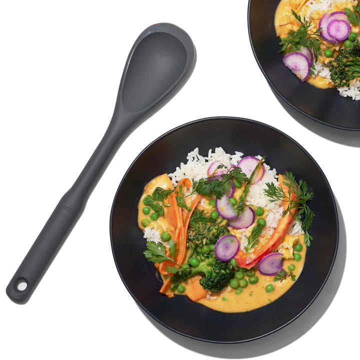 Oxo Grey Silicone Chop & Stir Cooking Spoon