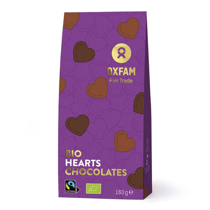 Organic Mini Chocolate Hearts 160g