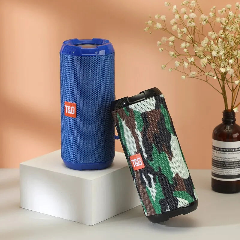 T&G Wireless Bluetooth Speaker - Multiple Colours Available - Small Portable Double Speaker Card Household Outdoor Loud Subwoofer Support FM Radio TF