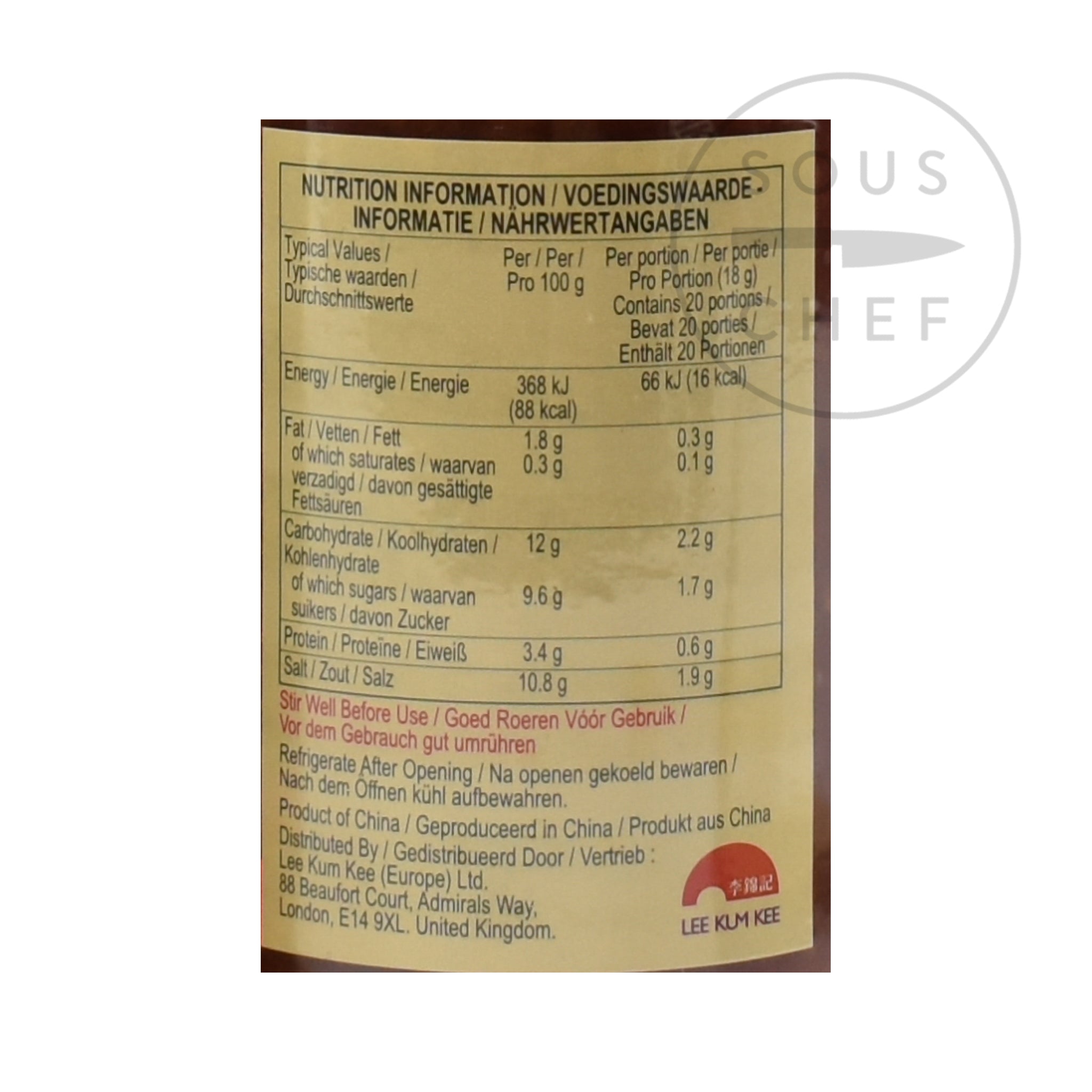 Lee Kum Kee Chilli Bean Sauce - Toban Djan, 368g