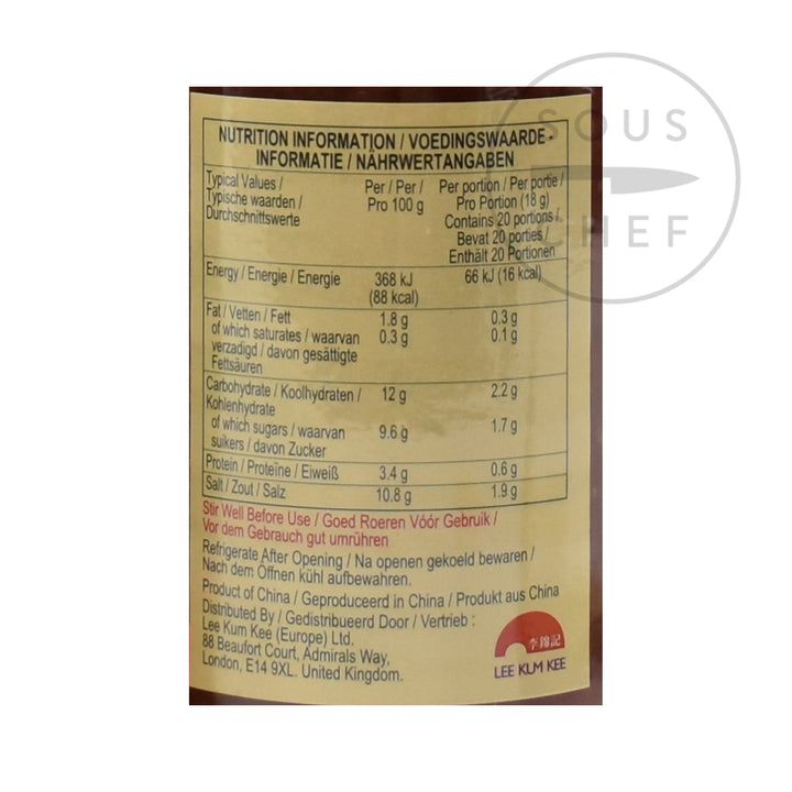 Lee Kum Kee Chilli Bean Sauce - Toban Djan, 368g