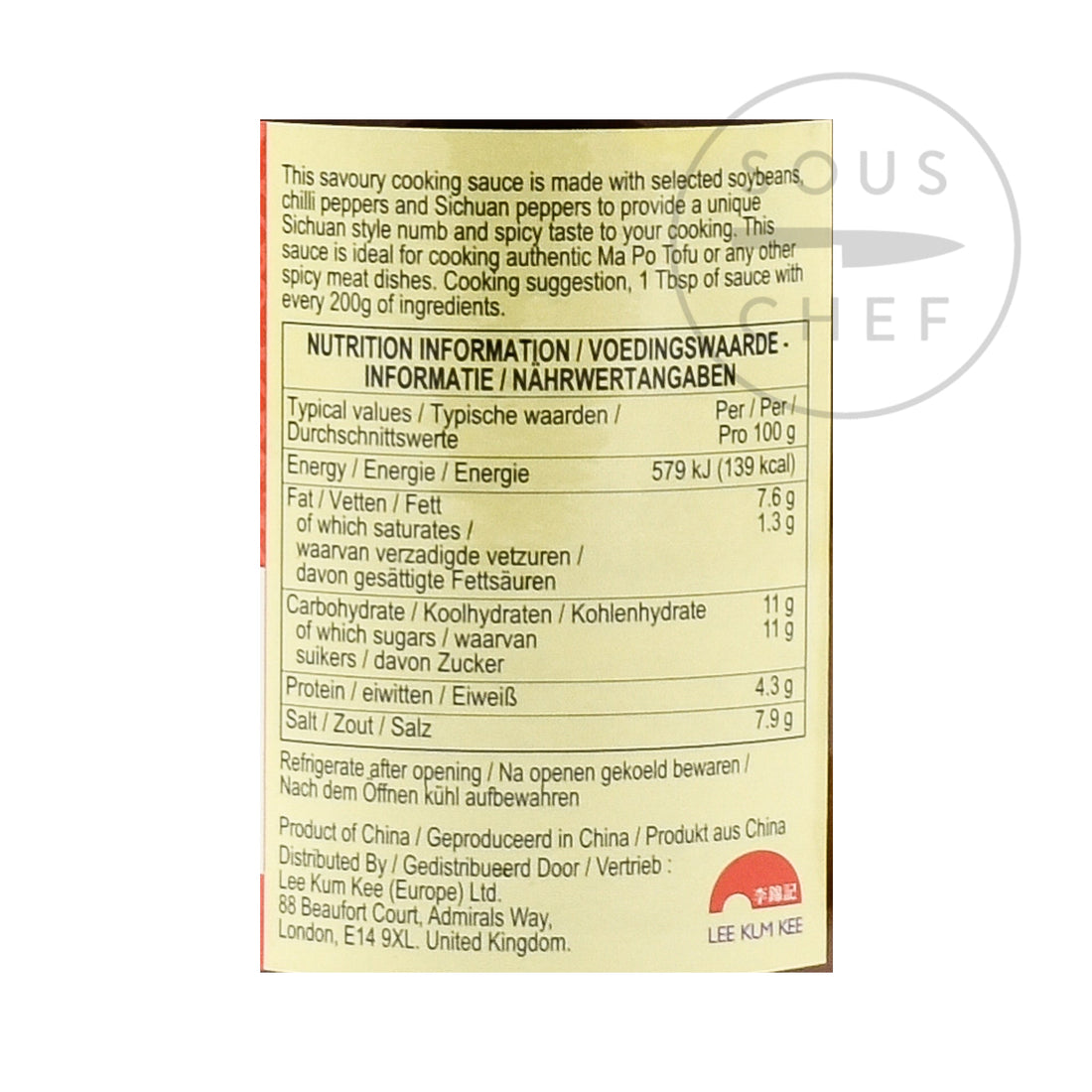 Lee Kum Kee Spicy Bean Sauce Ma Po, 340g