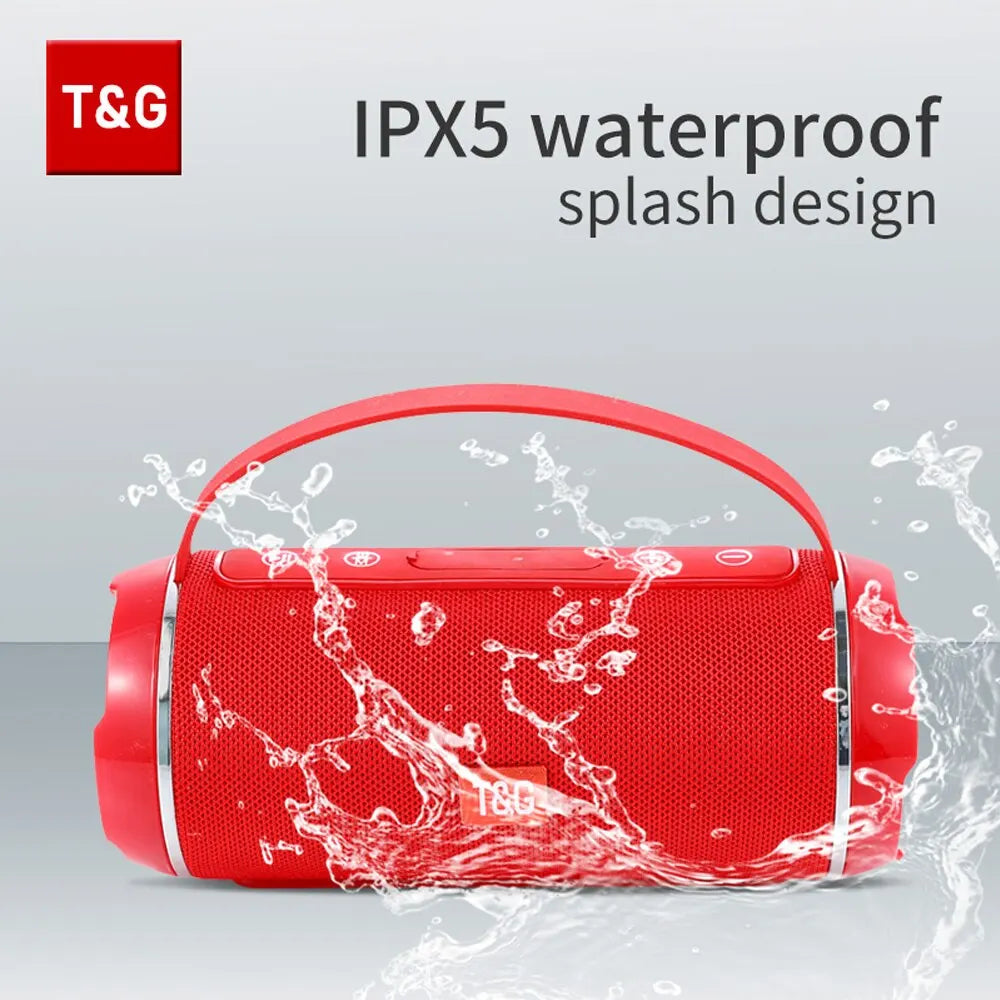 TG116c Bluetooth Speaker - TWS Wireless Outdoor Portable Waterproof Subwoofer with 3D Stereo Sound - Ideal for HandsFree Call and Powerful Audio Experience