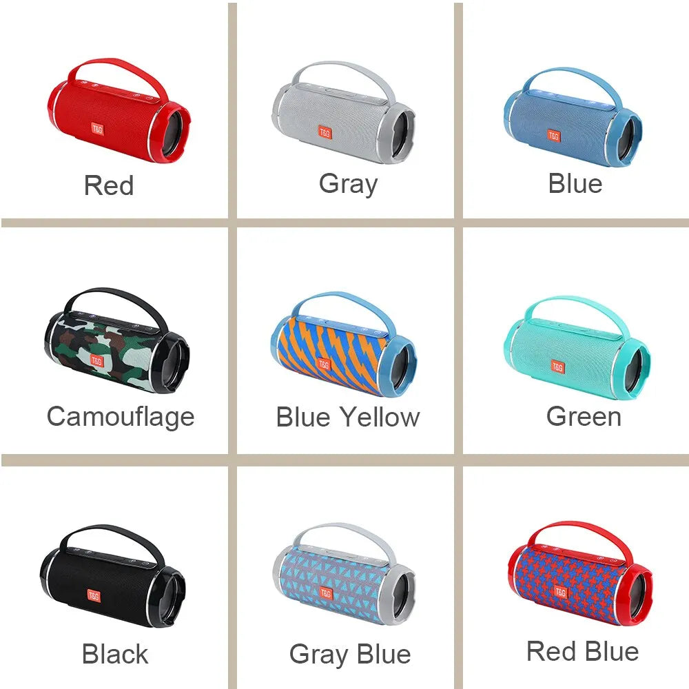 TG116c Bluetooth Speaker - TWS Wireless Outdoor Portable Waterproof Subwoofer with 3D Stereo Sound - Ideal for HandsFree Call and Powerful Audio Experience