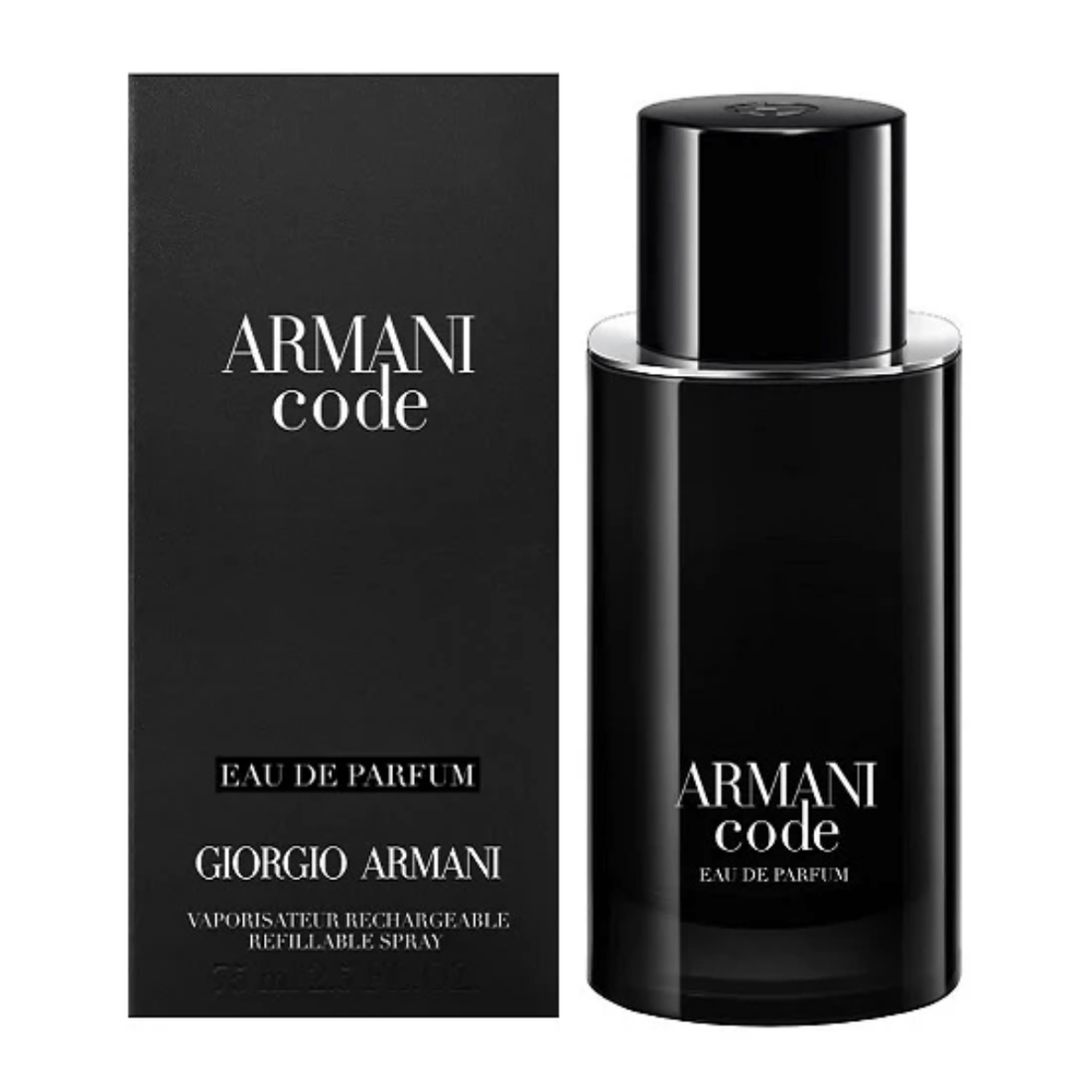 Armani Code Pour Homme Eau De Parfum Men's Aftershave Refillable Spray (50ml, 75ml)