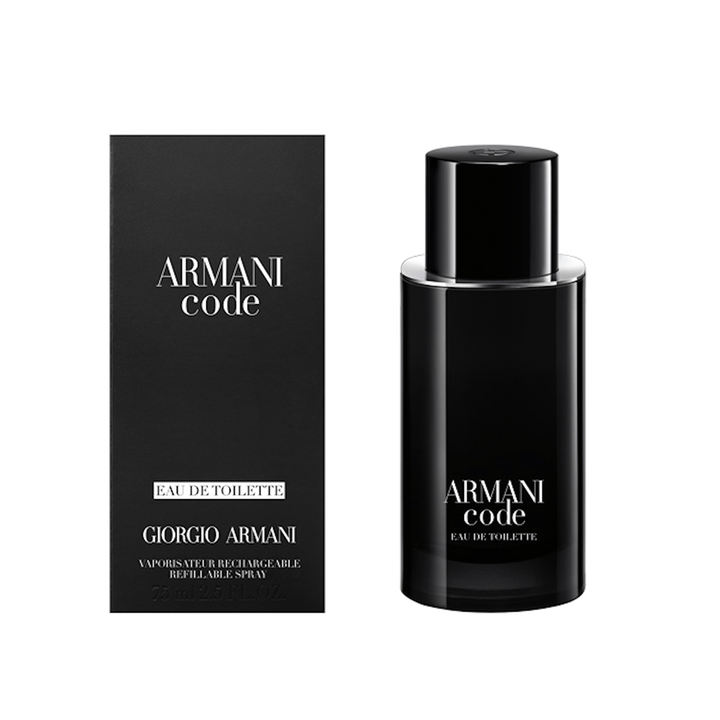 Armani Code Pour Homme Eau de Toilette Men's Refillable Aftershave Spray (75ml, 125ml)