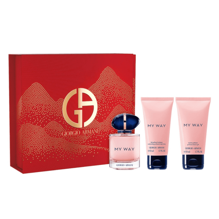 Armani My Way Women's Gift Set (50ml EDP + 50ml Shower Gel + 50ml Body Lotion)