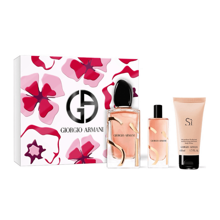 Armani Si Eau de Parfum Women's Gift Set Spray (100ml + 50ml Body Lotion + 15ml)