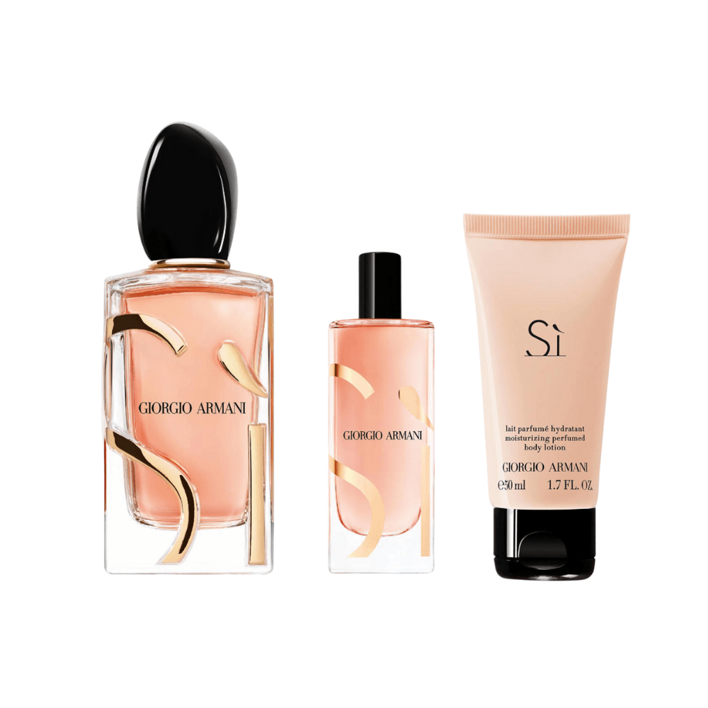 Armani Si Eau de Parfum Women's Gift Set Spray (100ml + 50ml Body Lotion + 15ml)