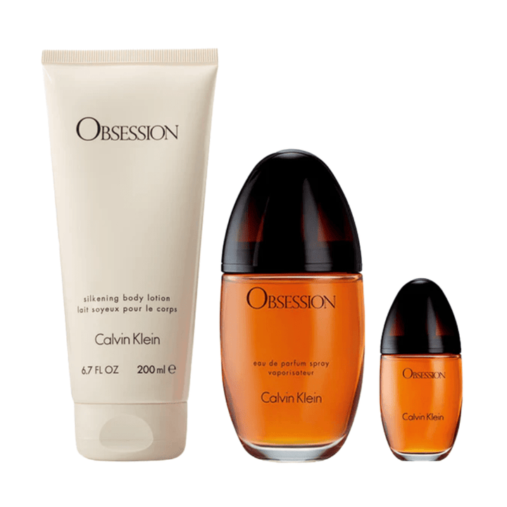 Calvin Klein Obsession For Her Gift Set (100ml EDP + 200ml Body Lotion + 15ml EDP)
