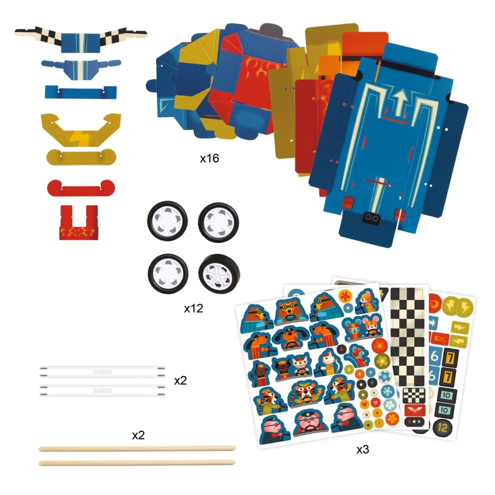 Djeco Do It  Yourself - 3 Grand Prix Cars