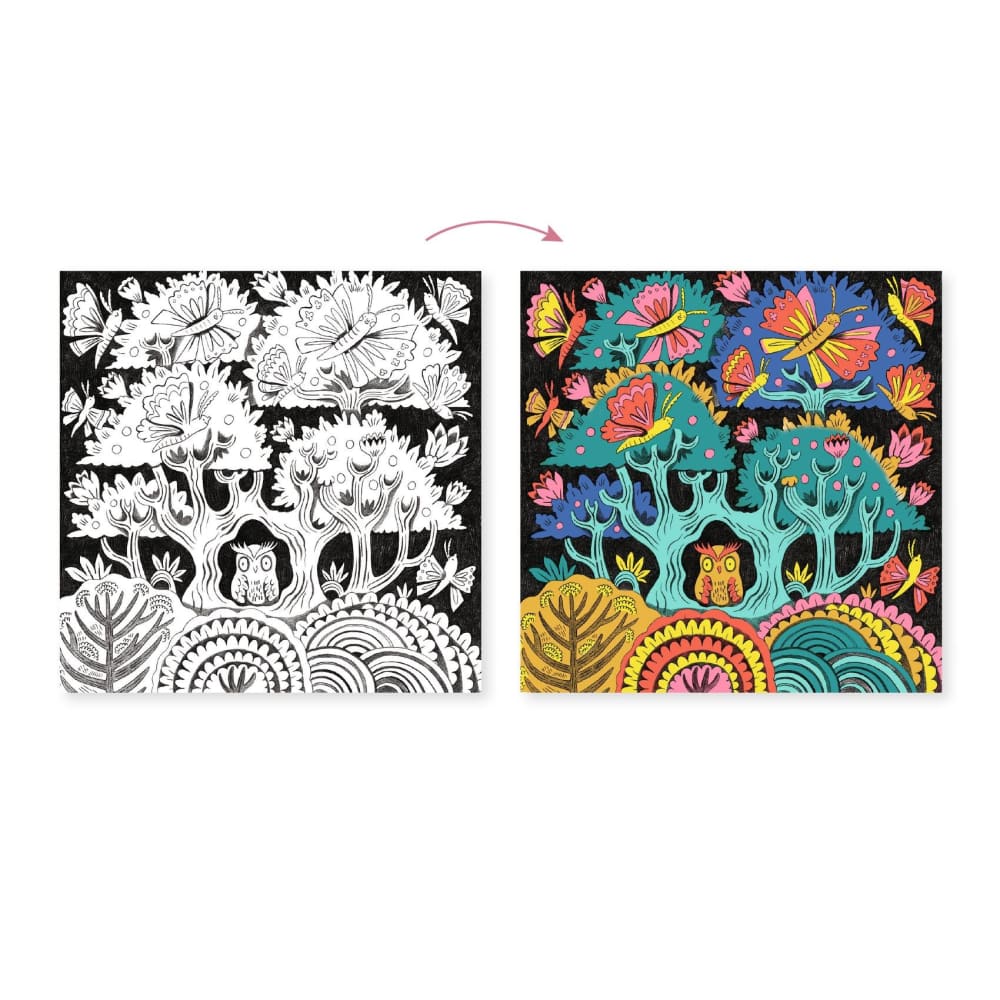 Djeco Fantasy Forest 3D Colouring Kit