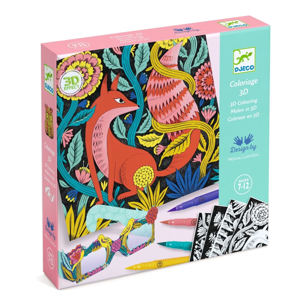 Djeco Fantasy Forest 3D Colouring Kit