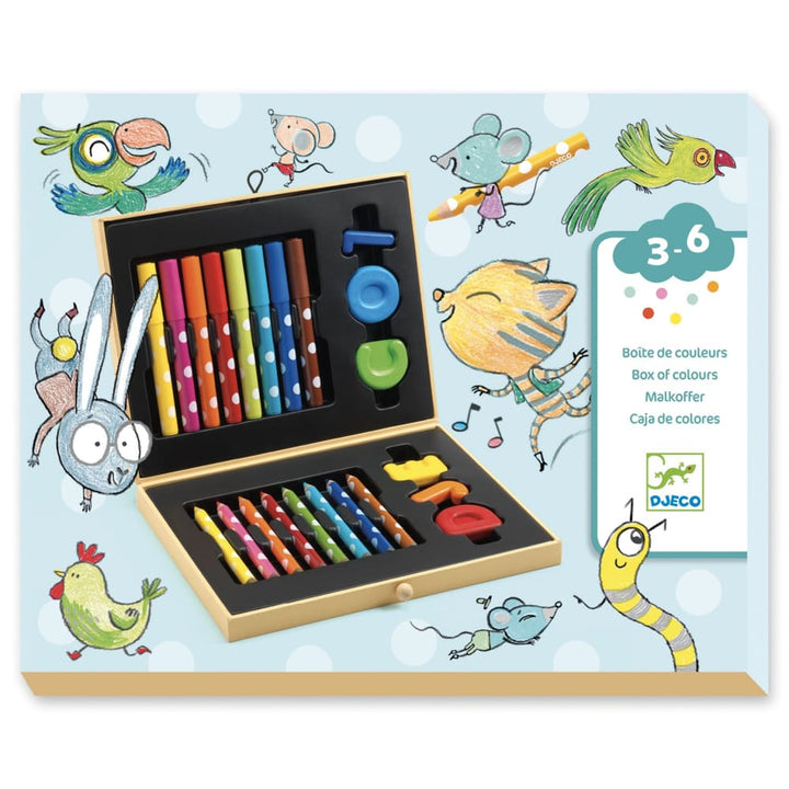 Djeco Toddlers Box of Colours Art Set