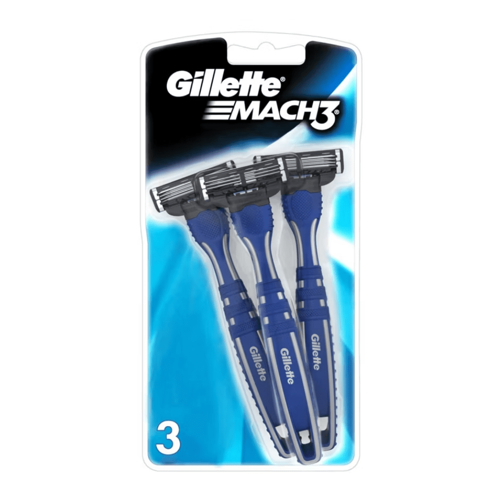 Gillette Mach3 Disposable Razors x3