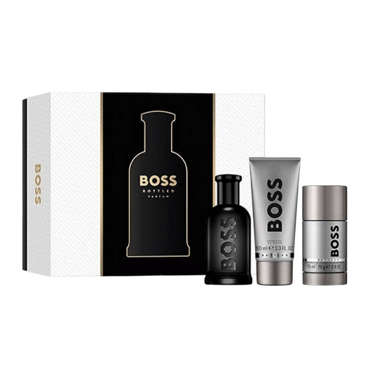 Hugo Boss Bottled Men's Gift Set (100ml Parfum + 100ml Shower Gel + 75ml Deodorant Stick)