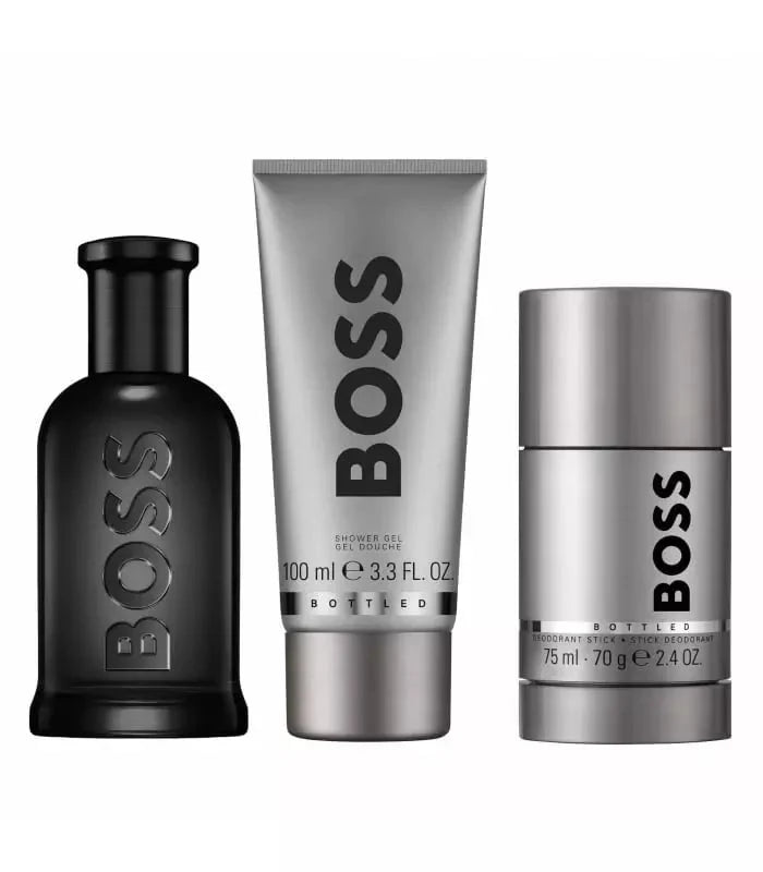 Hugo Boss Bottled Men's Gift Set (100ml Parfum + 100ml Shower Gel + 75ml Deodorant Stick)