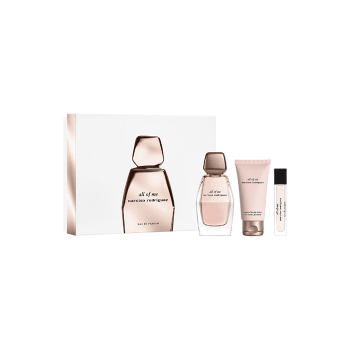 Narciso Rodriguez All Of Me Eau de Parfum Women's Perfume Gift Set Spray (90ml) with Body Lotion & 10ml EDP