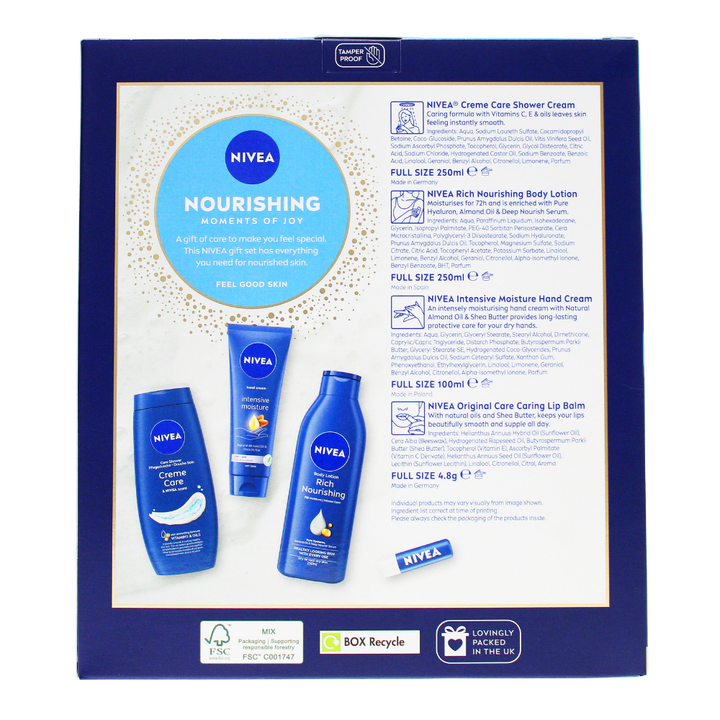 Nivea Nourishing Moments of Joy 4pc Gift Set