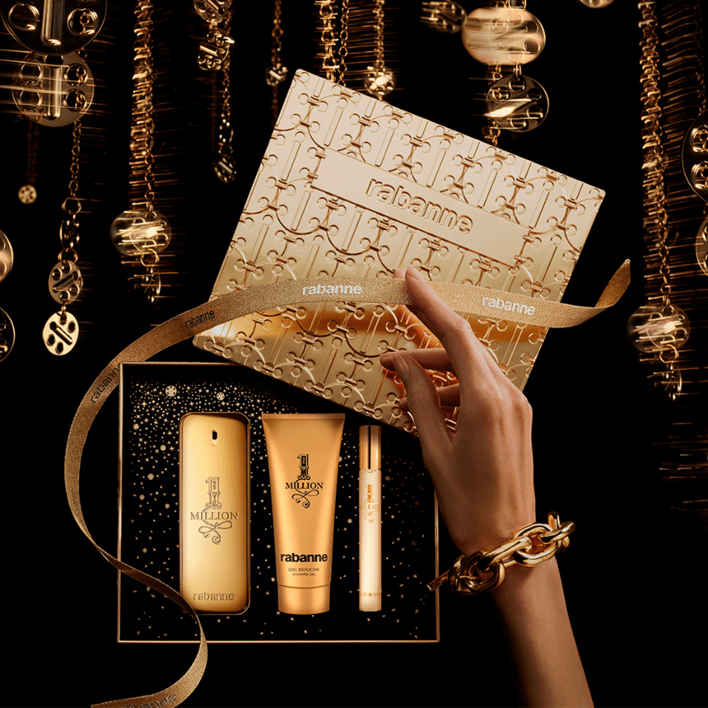 Paco Rabanne 1 Million Eau de Toilette Men's Aftershave Gift Set (100ml) with 10ml EDT & Shower Gel