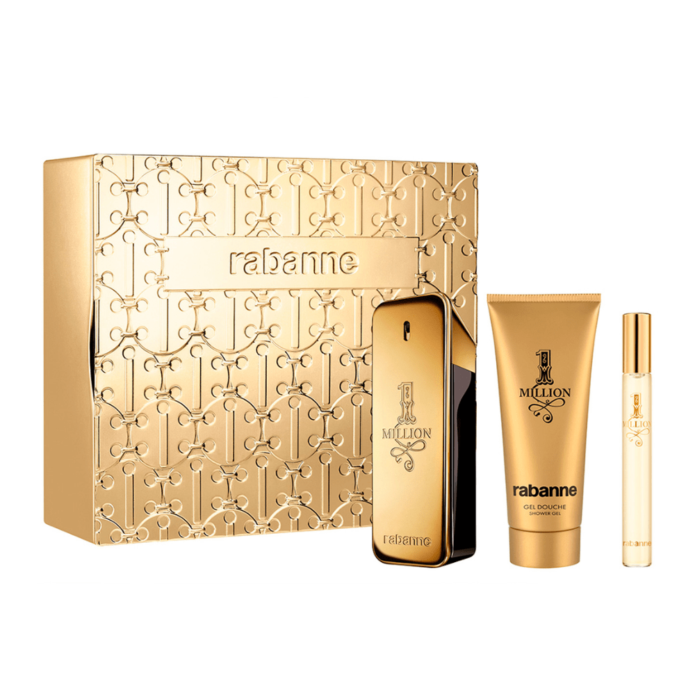 Paco Rabanne 1 Million Eau de Toilette Men's Aftershave Gift Set (100ml) with 10ml EDT & Shower Gel