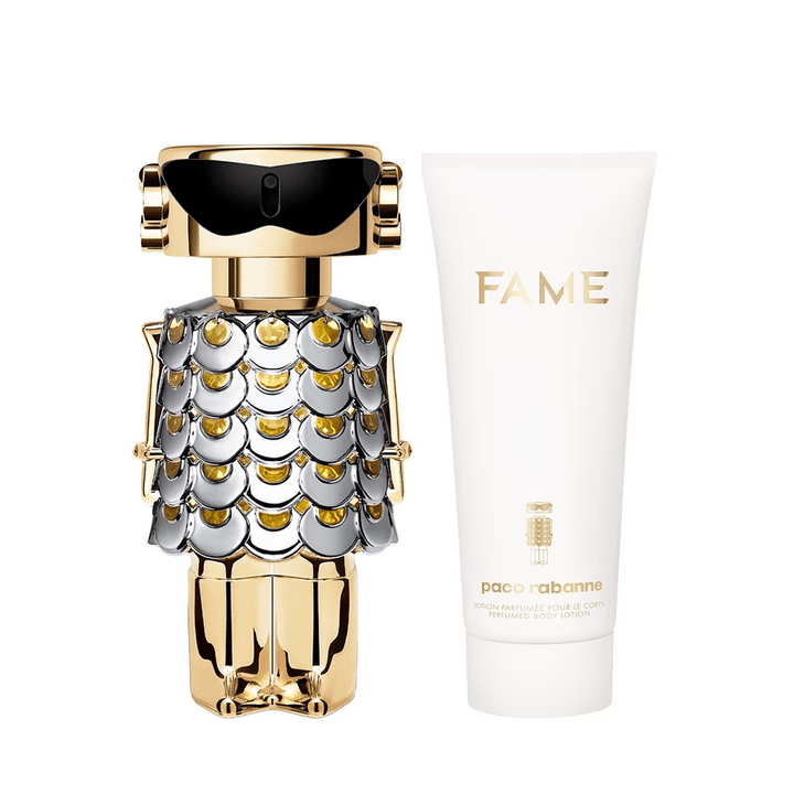Paco Rabanne Fame Eau de Parfum Women's Perfume Gift Set Spray (50ml) with Body Lotion