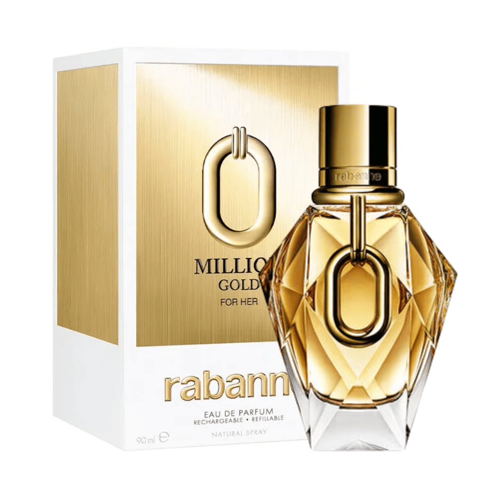 Paco Rabanne Million Gold For Her Eau De Parfum Women's Perfume Refillable Spray (50ml, 90ml)