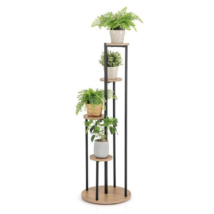 Heavy-Duty Tall Corner Indoor Metal Plant Stand for Potted Plant-