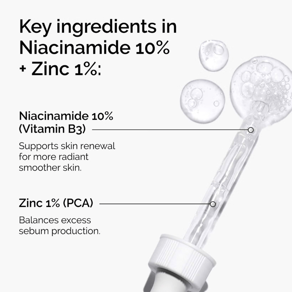 The Ordinary Niacinamide 10% + Zinc 1% Serum (60ml)