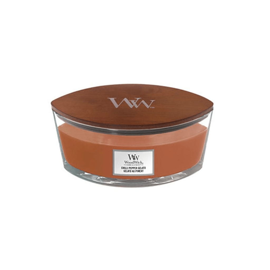 Woodwick Ellipse Chilli Pepper Gelato Teardrop Candle