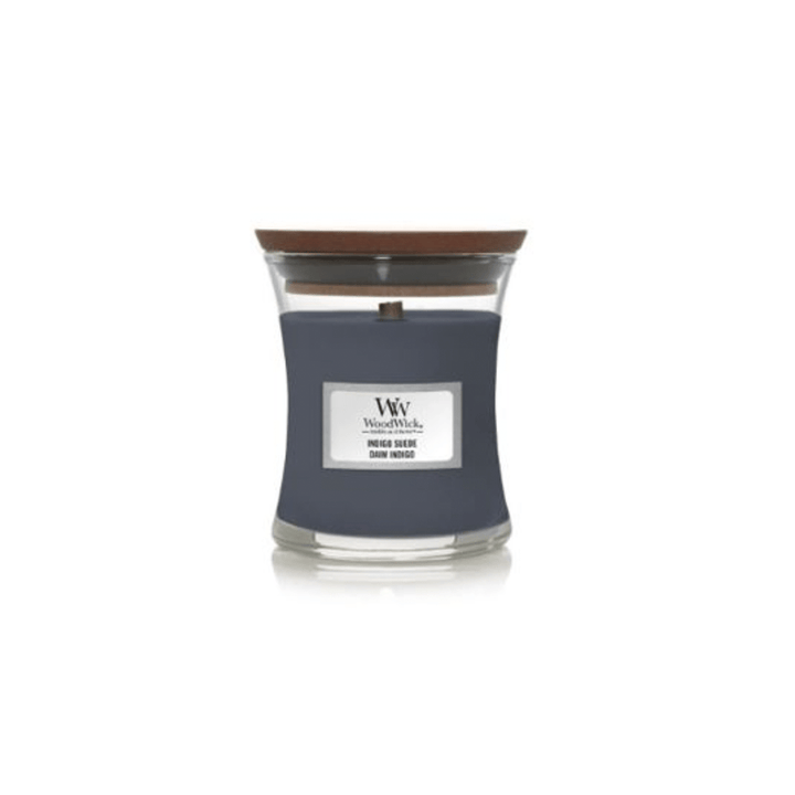 Woodwick Indigo Suede Mini Hourglass Candle