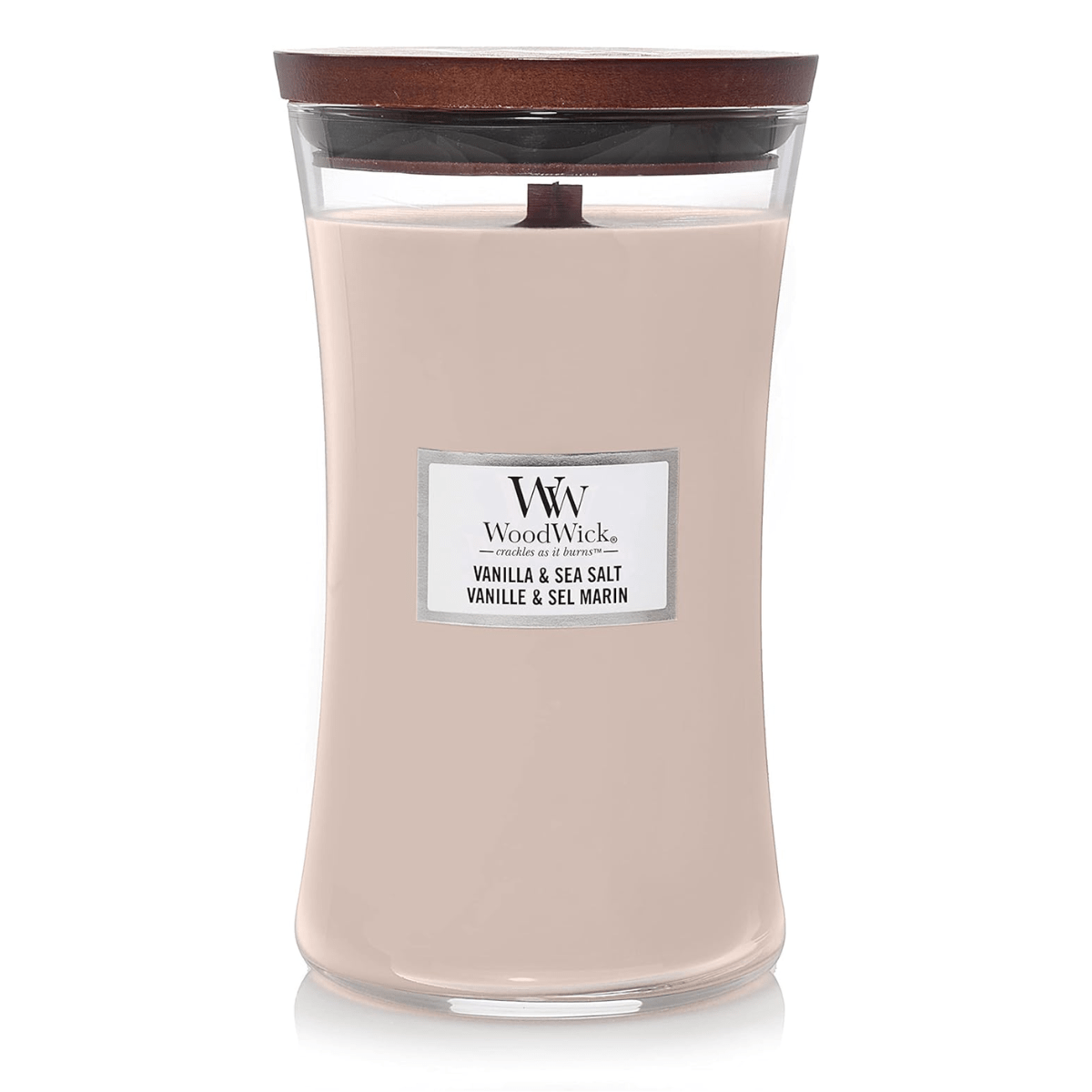 Woodwick Vanilla & Sea Salt Large Hourglass Candle